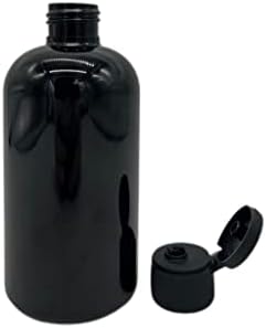Prirodne farme 8 oz Black Boston BPA Besplatne boce - 3 pakovanja Prazna kontejnera za ponovno punjenje - Esencijalni