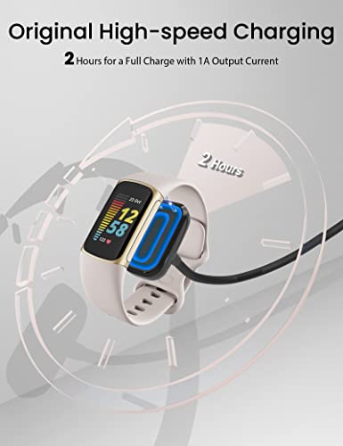 Sinocc punjač za FITBAT naplaćuje 5 luxe smartwatch punjač 3.3ft USB magnetski bežični kabel za brzo
