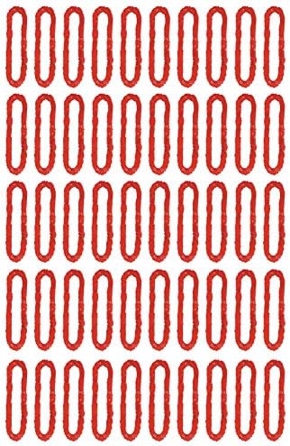 Beistle Soft-Twist Poly Leis W / Oblikovana kutija, 50 Red Leis po paketu, 1,5 x 36, crvena