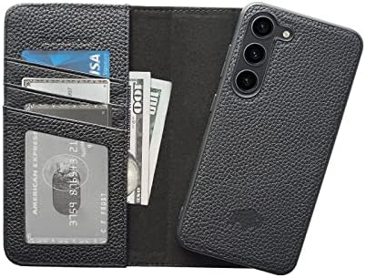BLACKBROOK Samsung S23 Plus novčanik & Case Set - Carson full Grain Leather odvojivi novčanik za Samsung