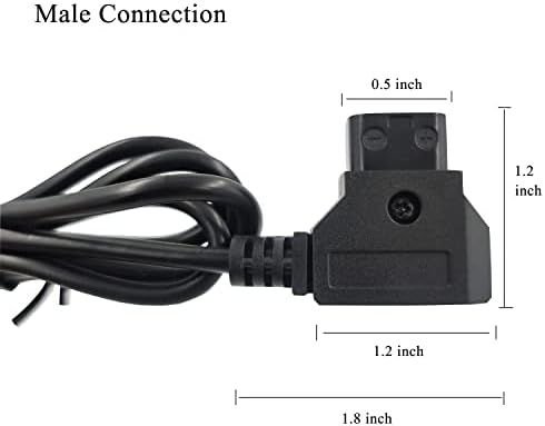 Chikoni D-Tap za zaključavanje DC 5.5 2.5 mm monitora električni kabl kompatibilan sa Atomos Ninja