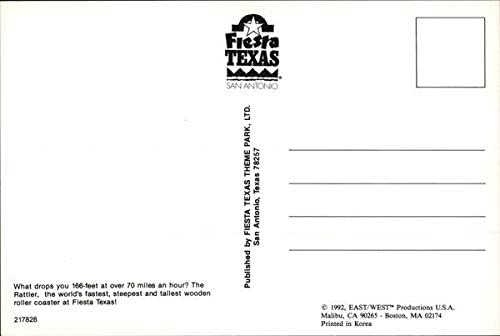 Fiesta Texas, Rattler San Antonio TX originalna Vintage razglednica