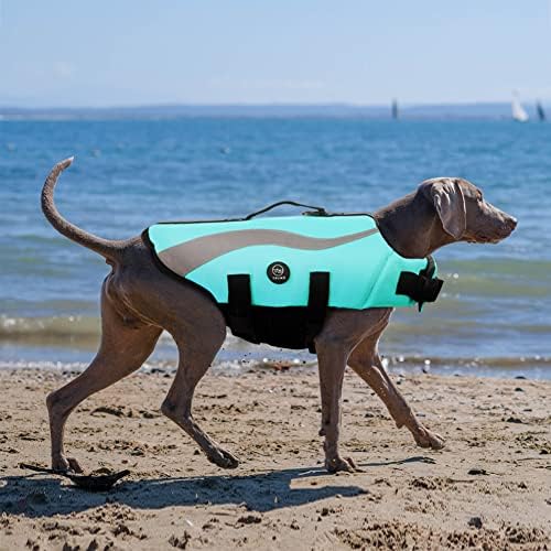 Emust Flotacijski prsluk, reflektirajuća jakna za mala pasa sa spasilačkim ručicama, malim psima prsluka
