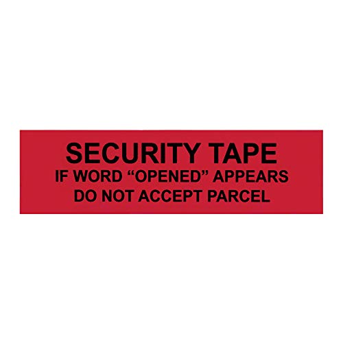 Aviditi Tape logika, otvorena Tamper evidentna sigurnosna traka, 3 inča x 60 metara, debljine 2.5 Mil,
