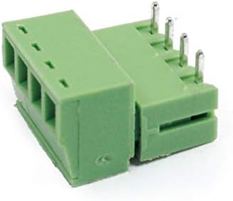 X-DREE 2kom 3.5 mm Pitch 4 igle AC 300V 8A Terminal blokovi konektori zeleni (2kom 3.5 mm Pitch 4 borovi AC