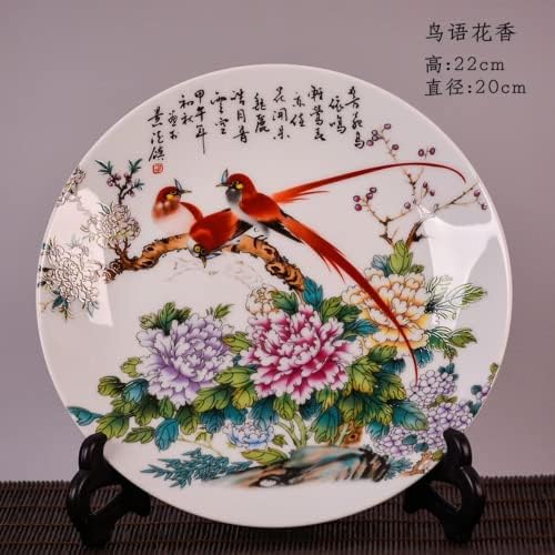 20cm keramika i porculanski ukras cvijeća bogata ploča Kineska kućna porculanska ploča Ukras dnevnog boravka
