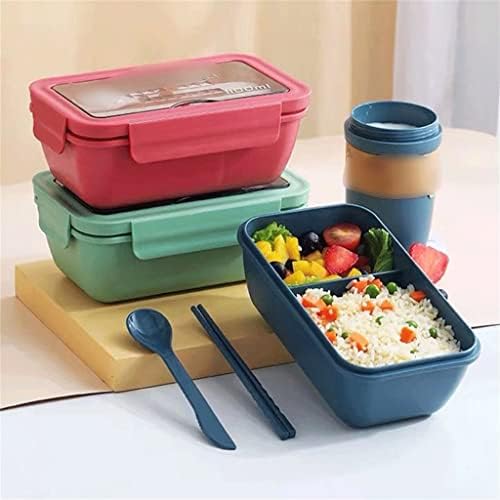 YGQZM 1100ml Mikrovalna pećnica za ručak Portable Microosava 2 sloja za prehrambene posude Zdravi ručak Bento