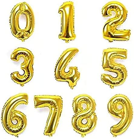 42-inčni baloni zlatnog broja, helium folija mylat Veliki rođendanski zabava digitalni balon