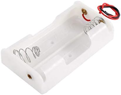 X-DREE dvožični držač kutije za skladištenje plastike Bijeli Za 2x1. 5V AA bateriju(držač kutija