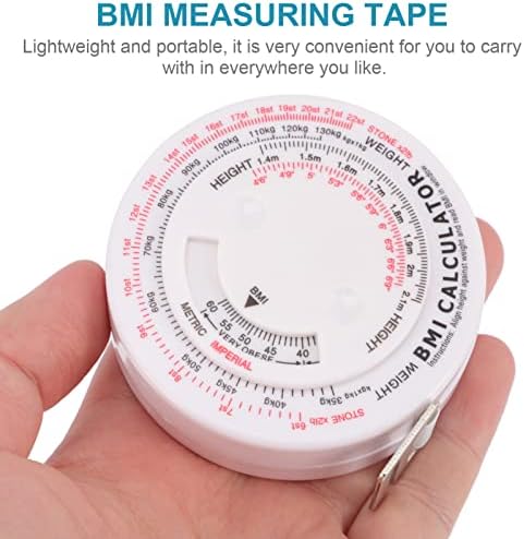 Kisangel teleskopska traka za mjerenje 8 kom BMI tijelo fleksibilna mjerna traka za mjerenje struka