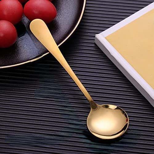 Kašika od nehrđajućeg čelika okrugla kašika Zlatna kašika Lotus u prahu kašikom stola kašika