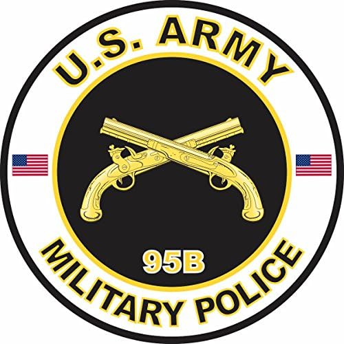 Američka vojska MOS 95B Vojne policijske prozorske naljepnice naljepnica odbojnika 3.8