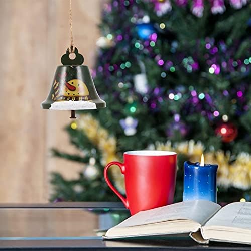Aboofan Božić viseće zvono ukras željezo zvona božićnog drvca Privjesak ornament snjegović
