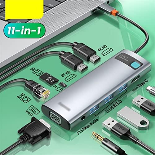 ZLXDP USB Tip C HUB USB C to-kompatibilni RJ45 SD čitač PD 100w punjač USB 3.0 hub Dock stanica