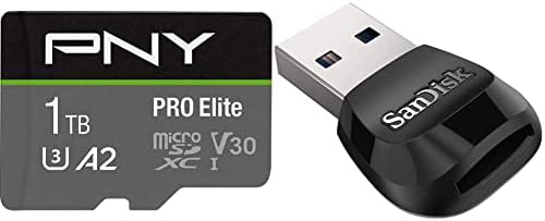 PNY 1TB PRO Elite klase 10 U3 V30 microSDXC Flash memorijska kartica - 100MB/s, Klasa 10, U3, V30, A2,
