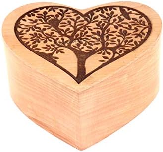 Jedinstvena umjetnost Drvena kremacija stabla urnu urnu | Pristupačna urna za pepeo | Drvena