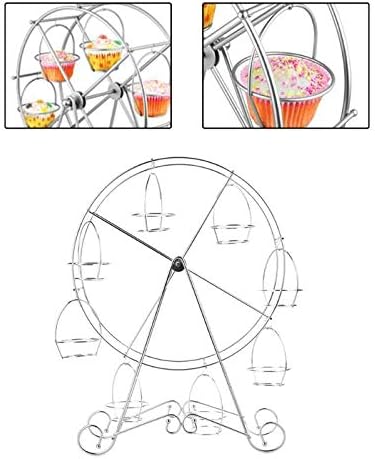 8 stalak za CupCake stalak od nehrđajućeg čelika Ferris Wheel stalak za čaše držač za čaše stalak za