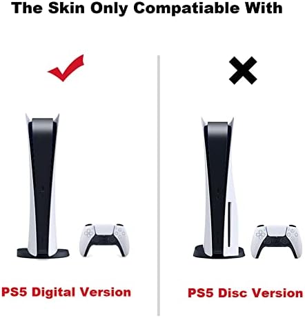 Skin naljepnica za PS5 Digitalno izdanje konzole i bežičnih kontrolera, potpuno zaštitni Set kože