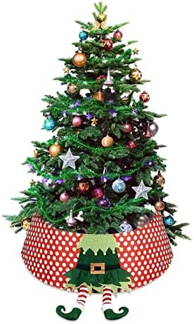 Yytcsjz božićna kutija ovratnik, božićno kraljevsko ovratnik ELF ukras, folijska zabava izdržljive