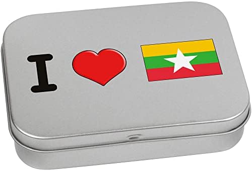 Azeeda 170mm 'Volim Mjanmar' Metal sa šarkama / kutijom za odlaganje