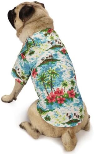 Pe Havajska Luau Dog Shirt ljetna majica-Srednja