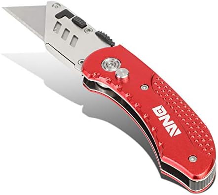DNA alata za motoring-00085 Pocket preklopni nož - srebrni, crveni, aluminijski komunalni nož W / 10 Brze
