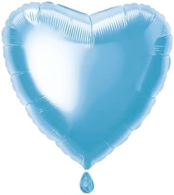 Jedinstvena industrija Baby Blue Heart Foil Party Balloon-18 1 kom