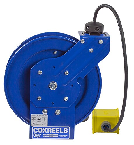 Coxreels Ez-Coil sigurnosna serija kolut za napajanje sa Quad utičnicom-50ft., Model EZ-PC13-5012-B