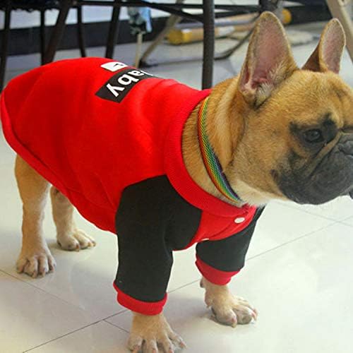 Zunea pulover džemper za štene francuskog buldoga pamučna podstavljena jakna za štene topli duksevi