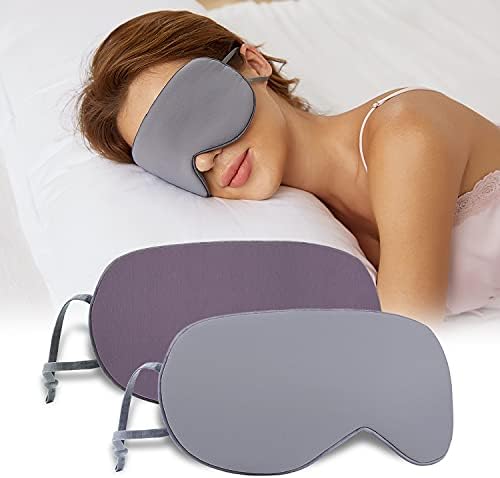 Spavaća maska ​​2 pakovanje, toplo, hladna dvostrana upotreba maske za spavanje, super mekano povez sa podesivim
