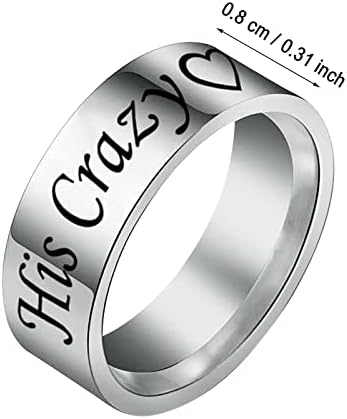 2023 Novi jednostavni titanijski čelični prsten ženski prsten Crtani crtić slatki nakit zvona hladnog