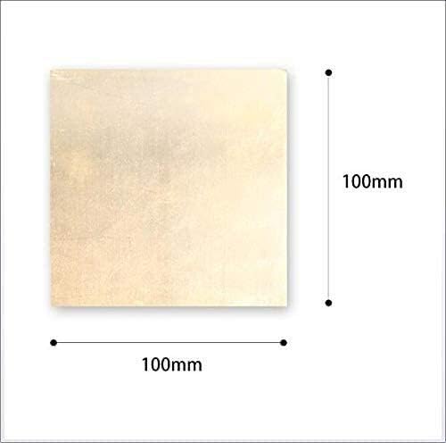 YIWANGO metalna tanka ploča folija ploča čisti Bakar metalni lim folija ploča 4 MMX 100 X 100 mm