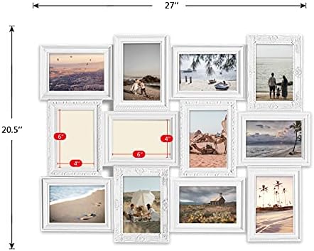 J.M.DECO Kompleti za slike za zidni kolaž, 12 Otvaranje okvira za slike Colage, 6 x 4 okvir za kolaž okvir