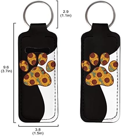 GOSTONG Basset Hound Print držač za labele privjesak za ključeve na rukavu Chap Stick torbica balzam