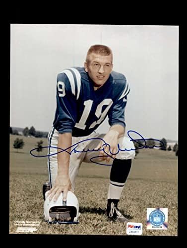 Johnny Units PSA DNK potpisao je 8x10 Autograph Photo Colts