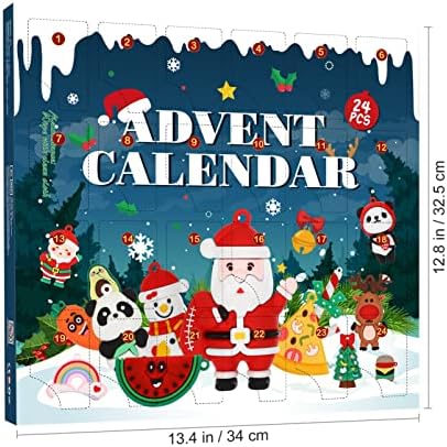 Ipetboom 24kom Advent Calendar 2022, Božić Advent Calendar Ornamenti holiday Countdown Calendar sa 24 privjeska