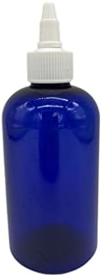8 oz plavih bostonskih plastičnih boca -12 Pakovanje prazno ponovno punjenje boca - BPA besplatno