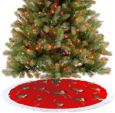 Nohhic ishricking suknje s božićnom drvom s reselom za srećnu božićnu zabavu pod Xmas stablom
