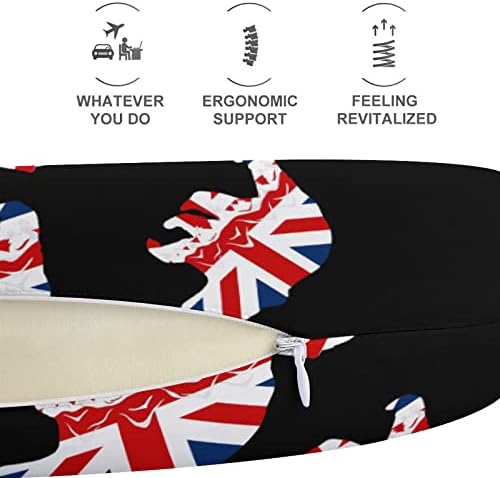 Britanska zastava Bear Mountain Putni jastuk Jastuk za mekani jastuk u obliku u obliku u obliku u obliku u