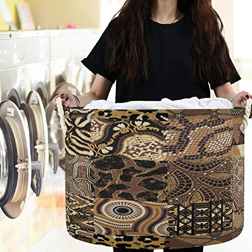 Vissunny Tradicionalni afrički uzorak kože za patchwork praonica košara za odlaganje kante za odlaganje kante