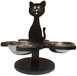 Zenvy Višestruki hranilac mačaka | Trostruko podignuto CAT Feeder s uklonjivim posudama
