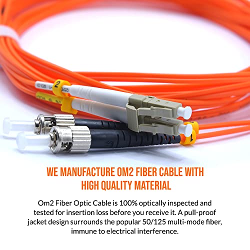 Kabel za patch od vlakana | LC do ST Multimode Dupleks OM2 50/125 Jumper Cord | 3M 10GB optički kabl