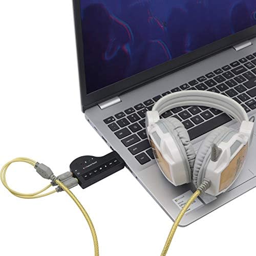 GELRHONR USB zvučna kartica, 8.1 kanal USB do 3.5 mm eksterni zvučni kartica Audio Adapter virtualni