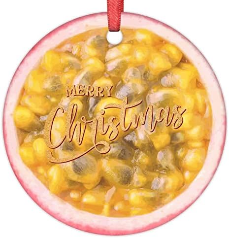 Marakuja Božićni ukrasi užina hrana voće ukrasi za božićna stabla Keramika okrugli personalizirani Božićni