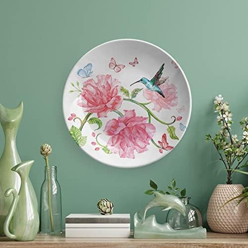 Xisunya 7 inčni dekorativni tanjur, četvoronična ploča od keramičke ploče, vintage akvarel