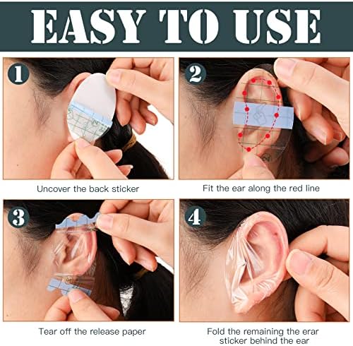 500 kom navlake za uši za tuširanje Baby vodootporne naljepnice za uši Kids traka za zaštitu ušiju