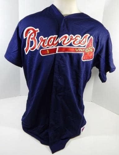 1990-ih Atlanta Braves 99 Igra Izdana mornarska dres Praksa 50 DP21651 - Igra Polovni MLB dresovi