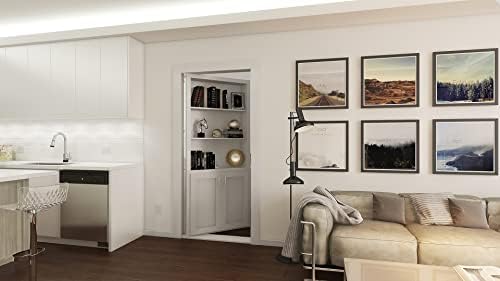 Murphy Door® - Tajna polica sa skrivenim vratima, 30 x 80 nosač, sastavljen, klasa boje otporne na