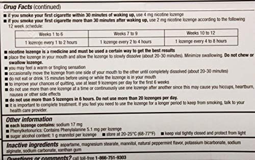 Prethodno pušenje 2 mg Lozenges Kirkland Signature 81 komada 3 quitubes mint aromatiranje Novo zapečaćeno