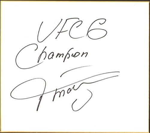 Oleg Taktarov potpisao je Shikishi Board Bas Beckett COA UFC 6 Šampion natpis - autogramirani UFC